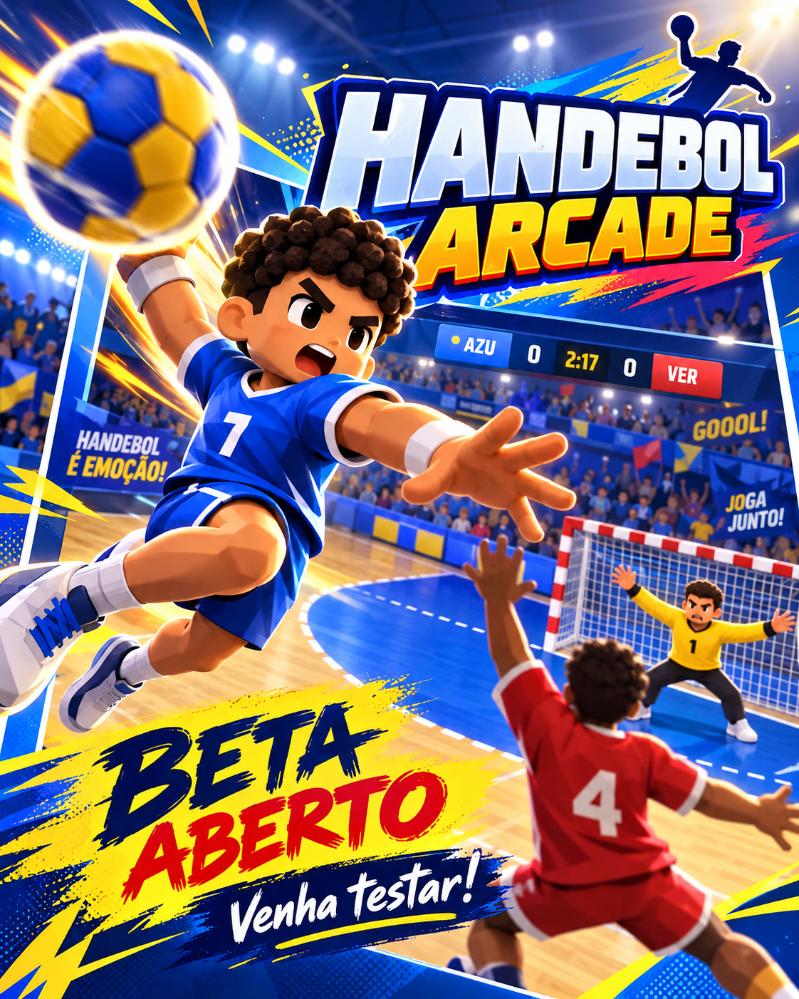 Arte promocional do Handebol Arcade